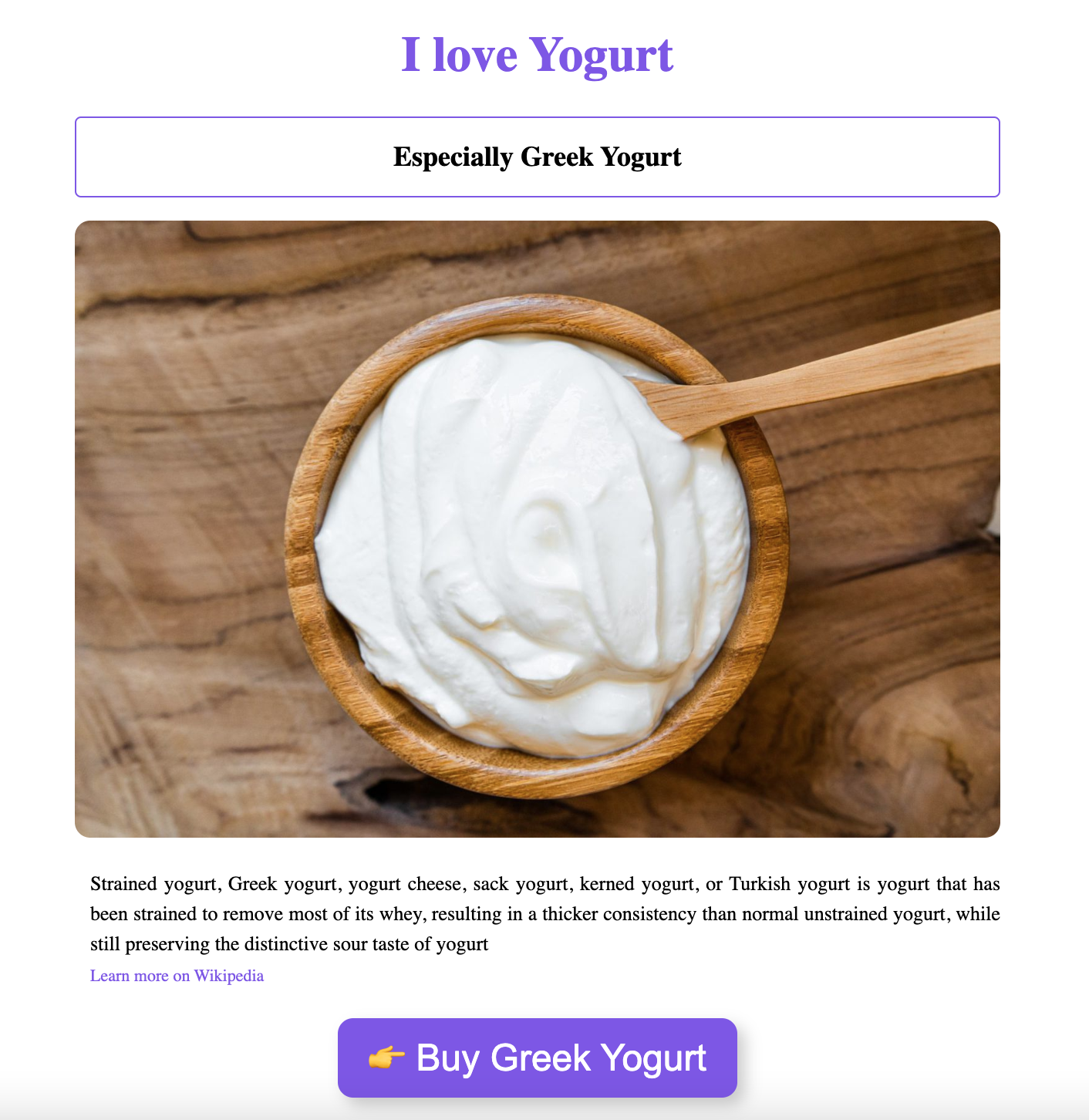 Yogurt App